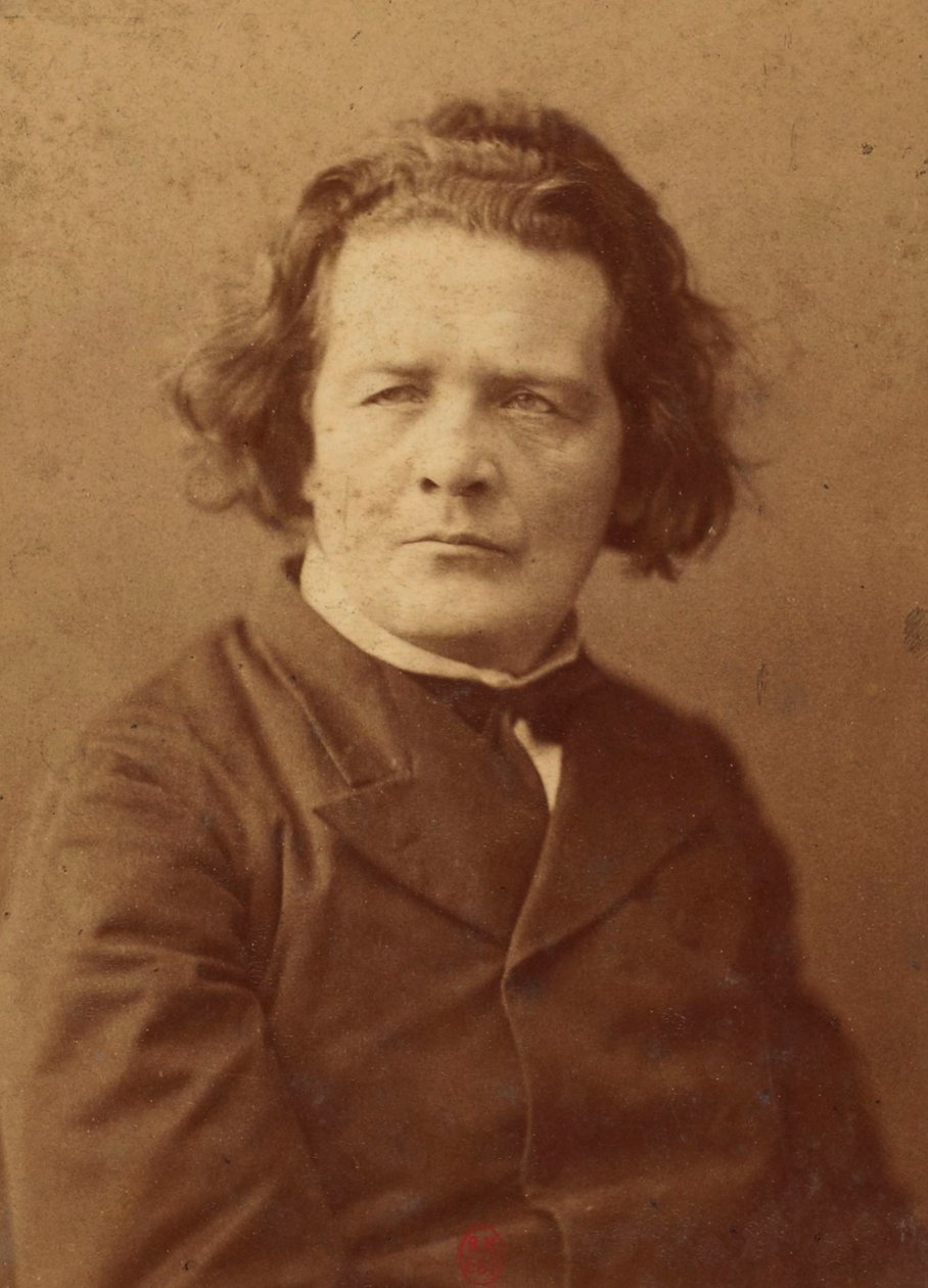Portrett av komponisten Anton Rubinstein (1829-1894), Anonym . Albumin bilde. Privat samling av Anonymous Anonymous