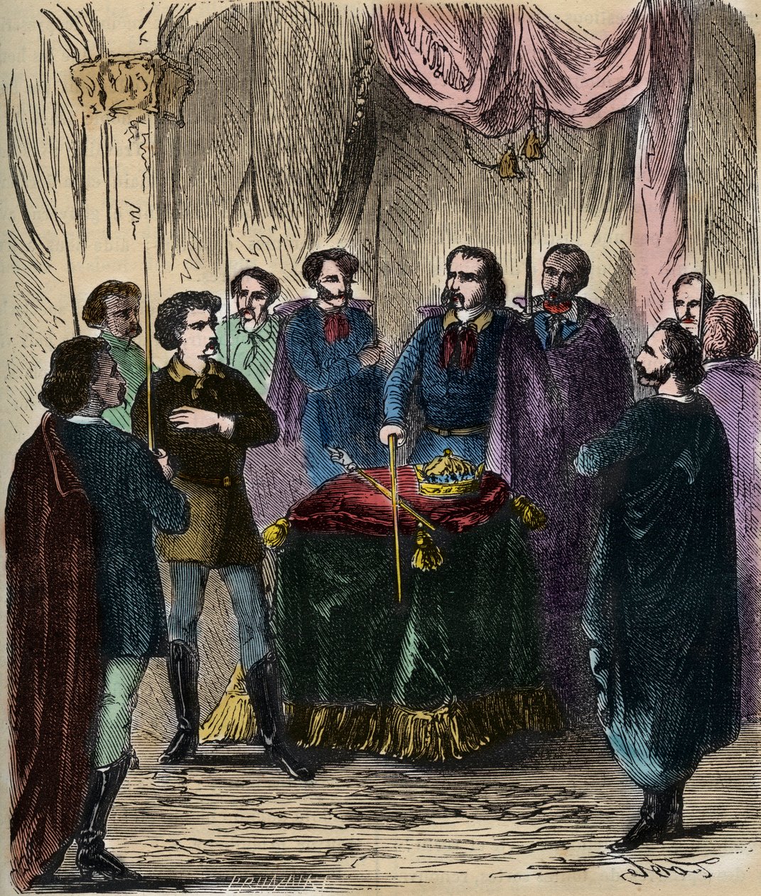 Mottak av en Illuminatus (hemmelig samfunn) - Reception d'un Illuminmine (Illuminati) - Illuminines de Baviere (der Illuminatenorden) 1879 av Anonymous Anonymous