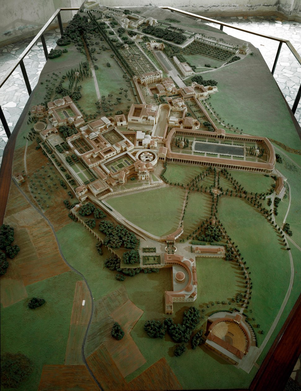 Romersk kunst: redusert modell av Villa Adriana (Hadrian) av Anonymous Anonymous
