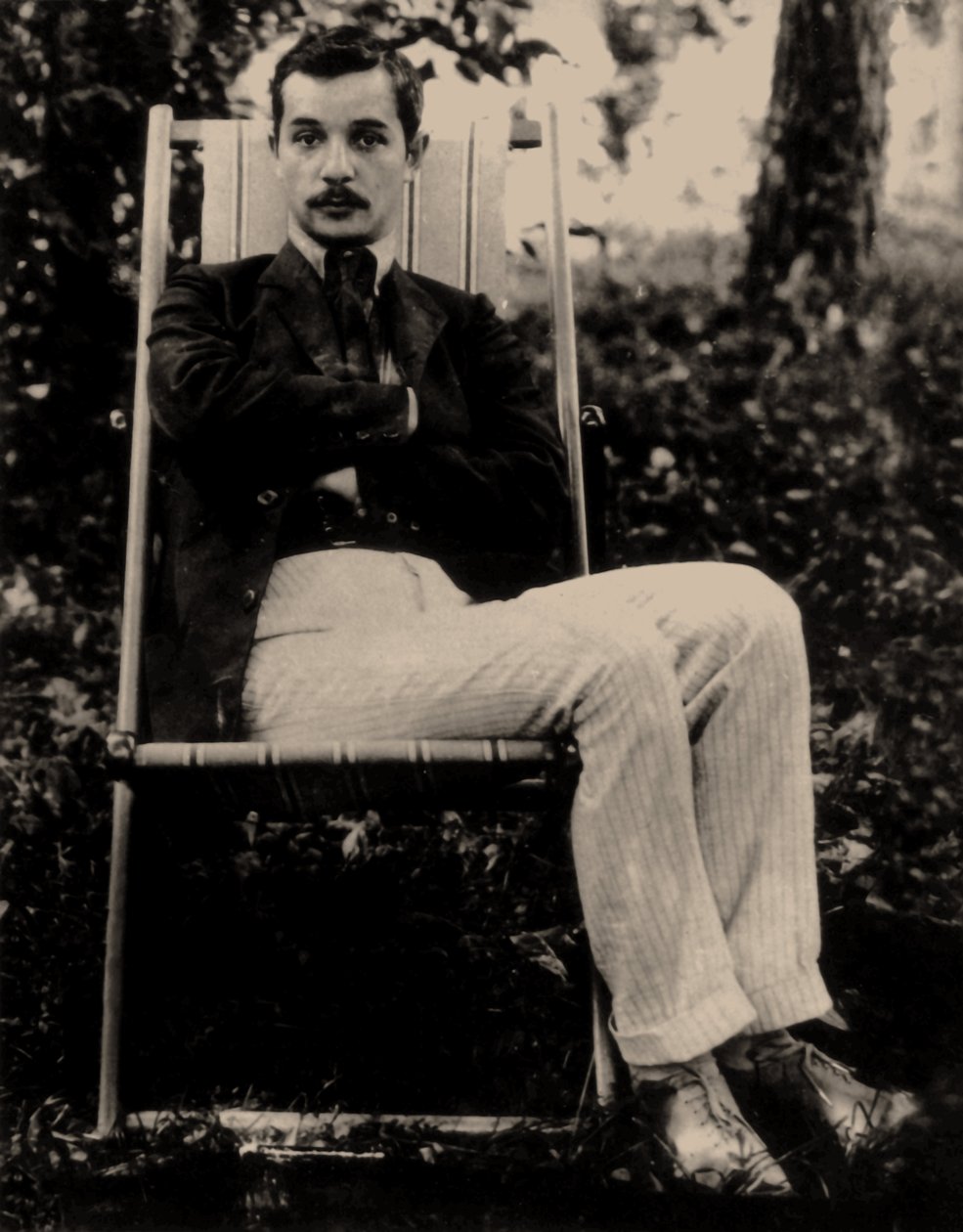Sacha Tchorny - Portrett av poeten Sasha Chorny (1880-1932), Anonym . Fotografi av Anonymous Anonymous