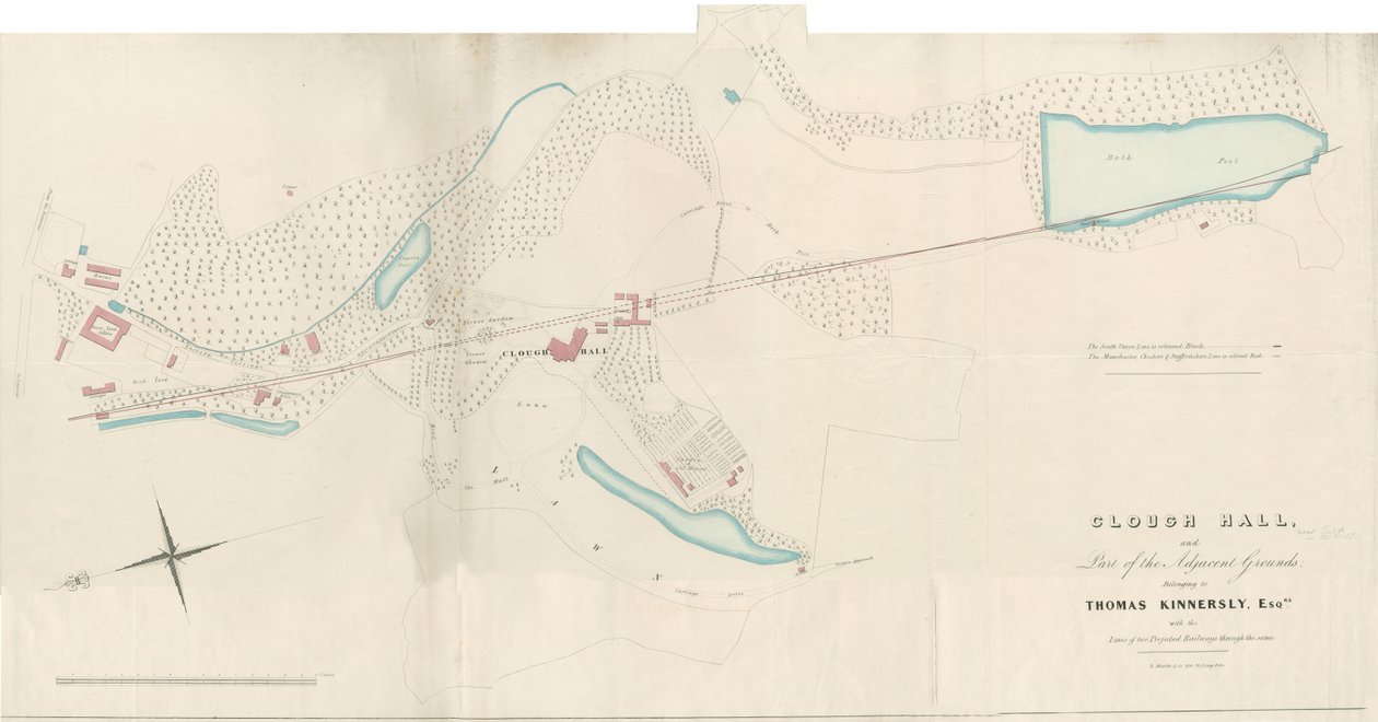 Talke - Clough Hall: litografi, nd [1751-1819] (trykk) av Anonymous Anonymous