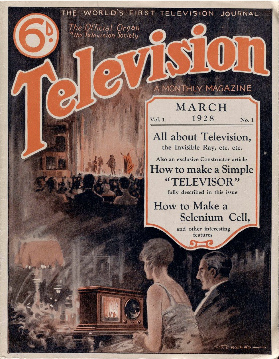 TV: A Monthly Magazine. Bind 1. Verdens første TV-tidsskrift par Anonym av Anonymous Anonymous