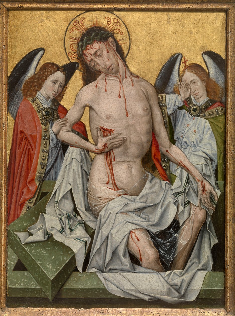Sorgens mann, ca. 1430 (olje på panel) av Anonymous Anonymous
