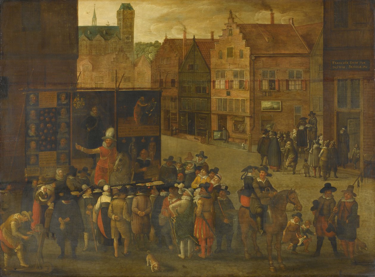 The Quack, ca. 1619-25 (olje på panel) av Anonymous Anonymous