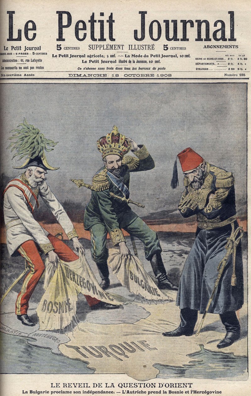 The Resurgence of the matter of Oriental countries and the Balkans, cover illustration from 