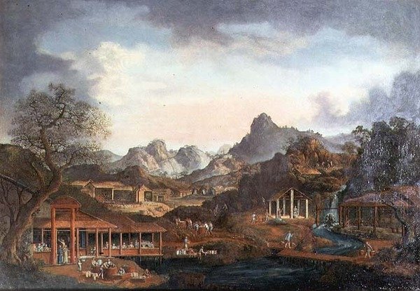 Historien om porselen, ca. 1795 av Anonymous Anonymous