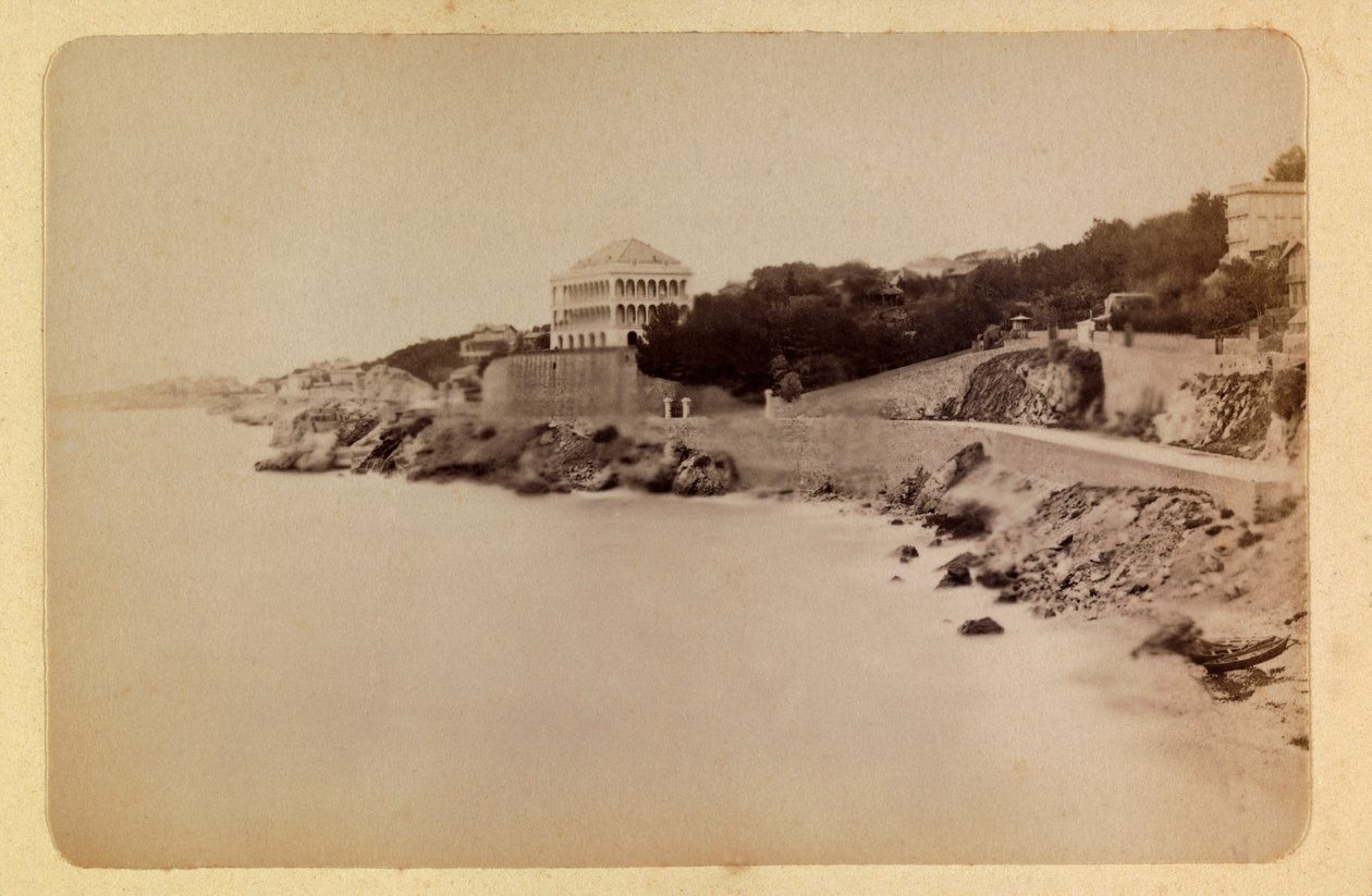 Byen Marseille og dens omgivelser rundt 1885 -1890: La route de la Corniche, Privat samling av Anonymous Anonymous