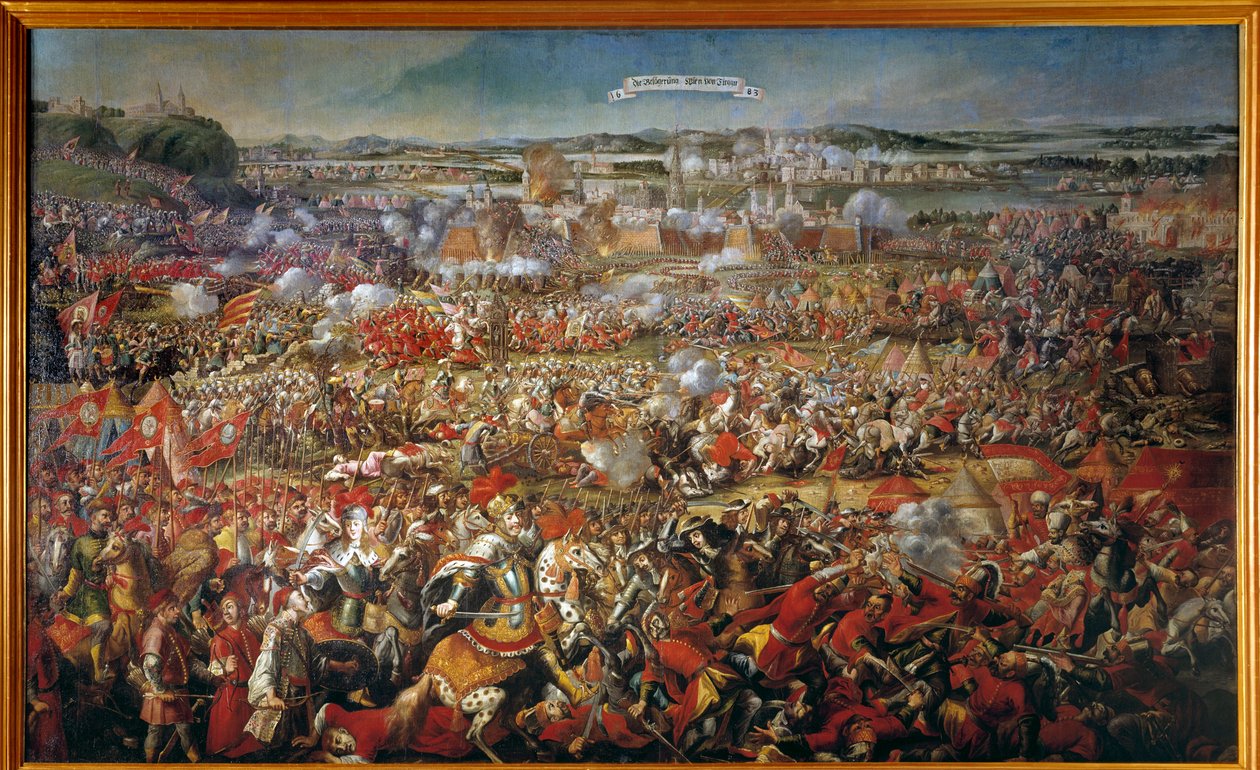 Beleiringen av Wien i 1683 av Ottomans Anonymous-maleri. Wien fra 1600-tallet. Kunsthistorisk museum av Anonymous Anonymous