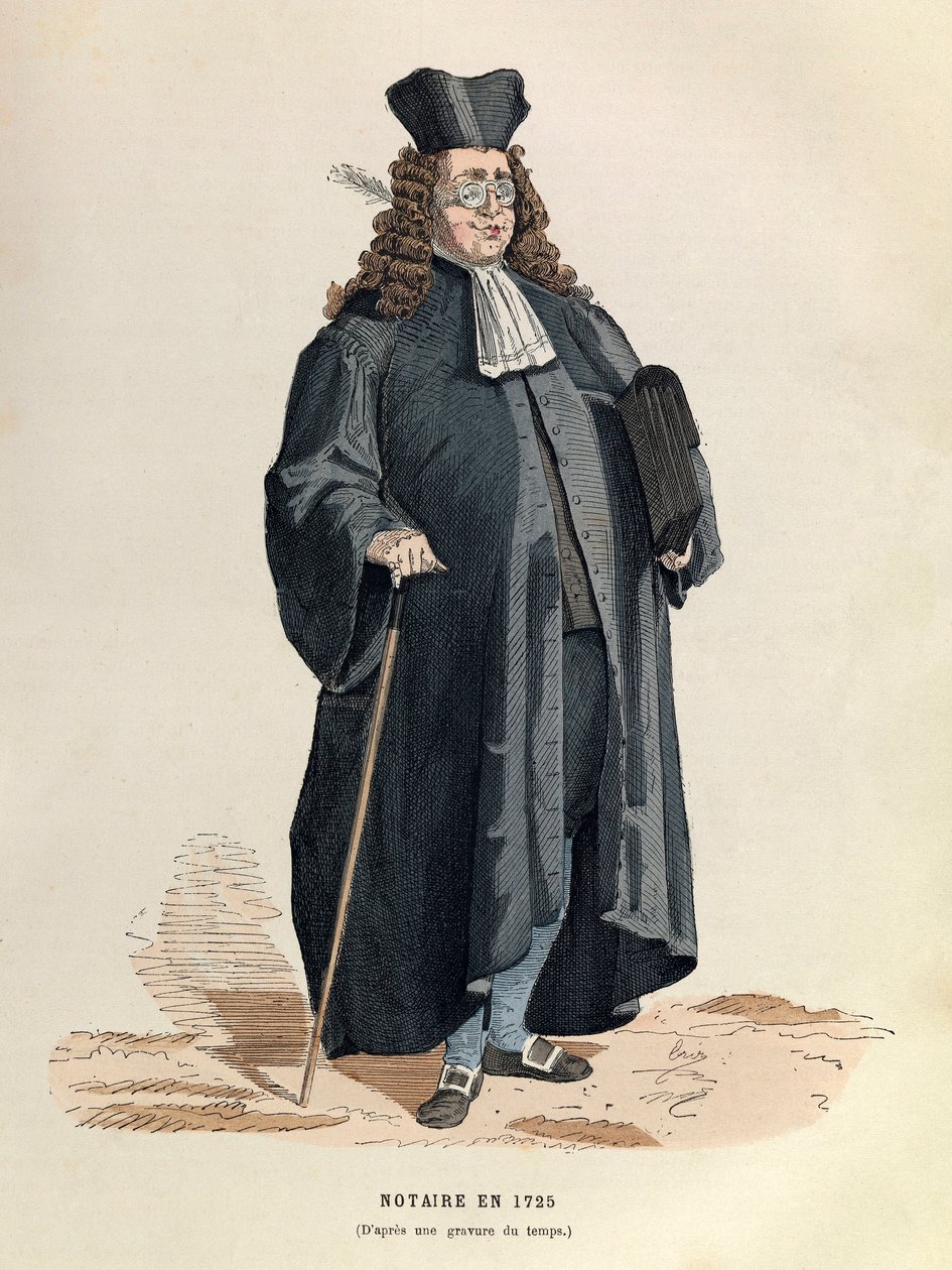 En notarius i 1725 (kong Ludvig XVs regjeringstid)/En notarius i Paris av Anonymous Anonymous