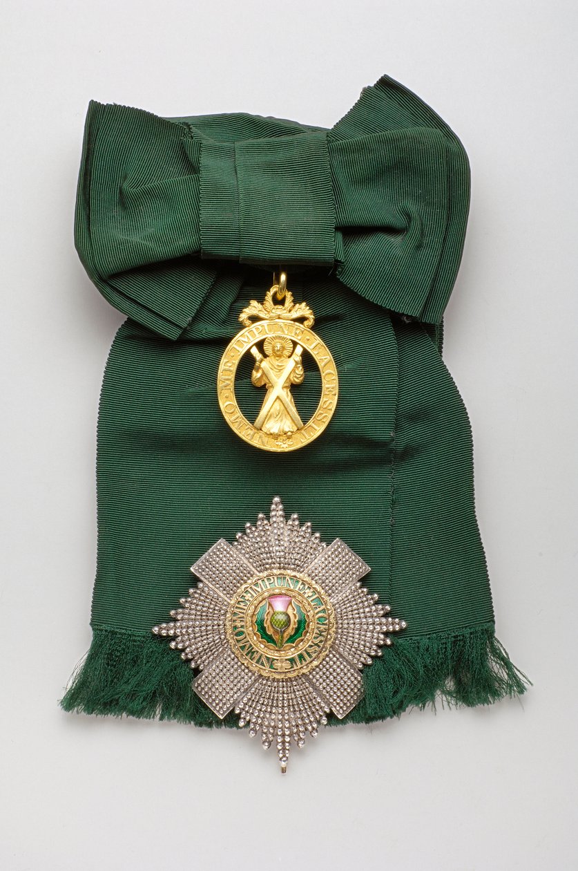 Storbritannia - Order of the Thistle - Topp: Merke, reseptbelagt modell, laget av John James Eddington (London) av Anonymous Anonymous
