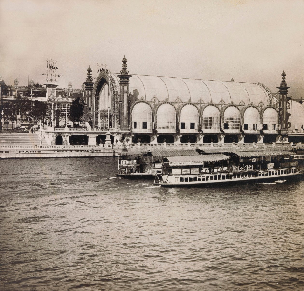 Universal Exposition of 1900 - Exposition Universelle de 1900 i Paris: Drivhusene - privat samling av Anonymous Anonymous