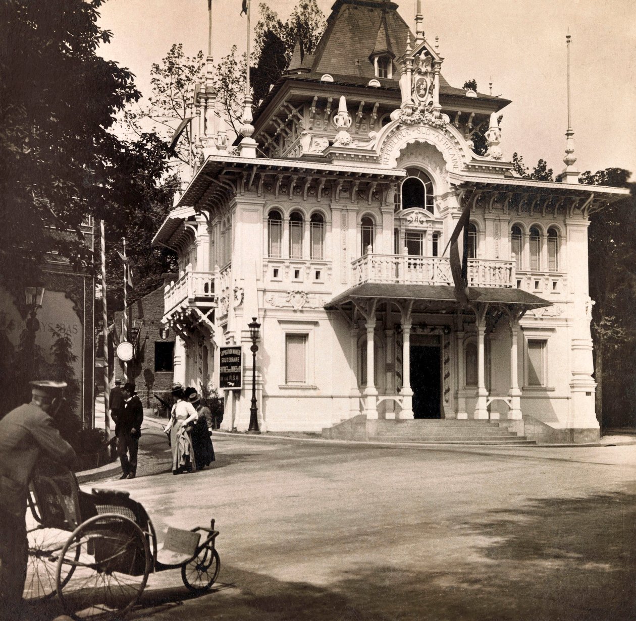 Universell utstilling av 1900 - Universell utstilling av 1900 i Paris: Paviljongen i den sørafrikanske republikken - privat samling av Anonymous Anonymous