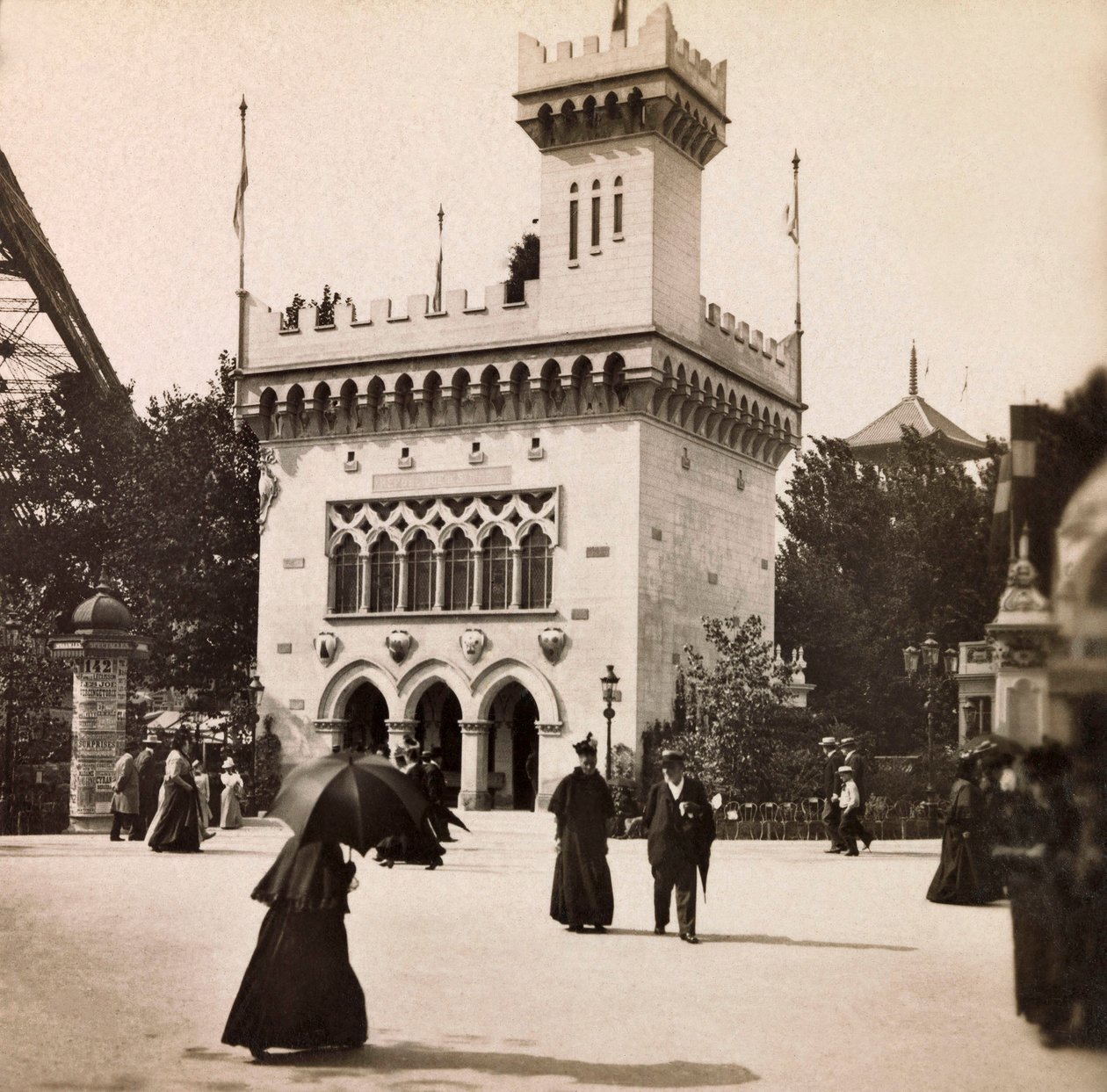 Universell utstilling av 1900 - Universell utstilling av 1900 i Paris: Paviljongen i San Marino - privat samling av Anonymous Anonymous