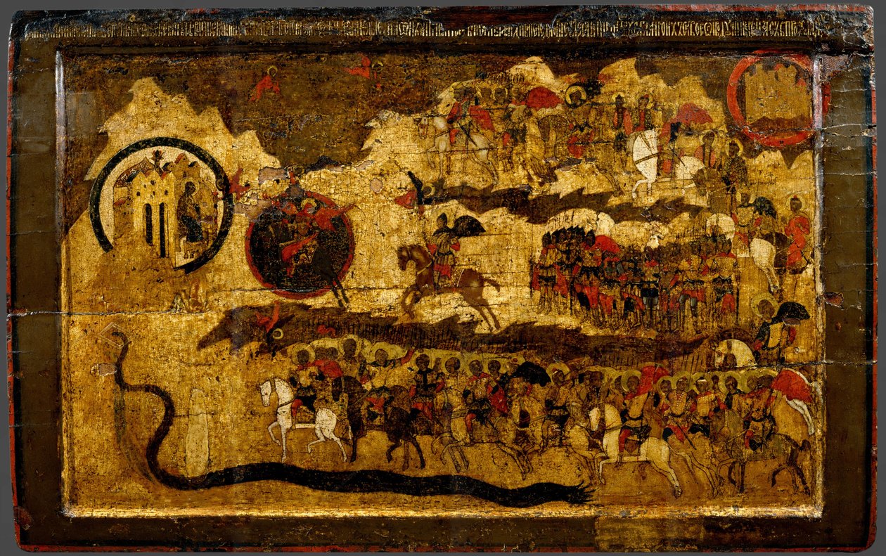 Velsignet være himmelens konges vert, 1500-tallet av Anonymous Russian icon painter