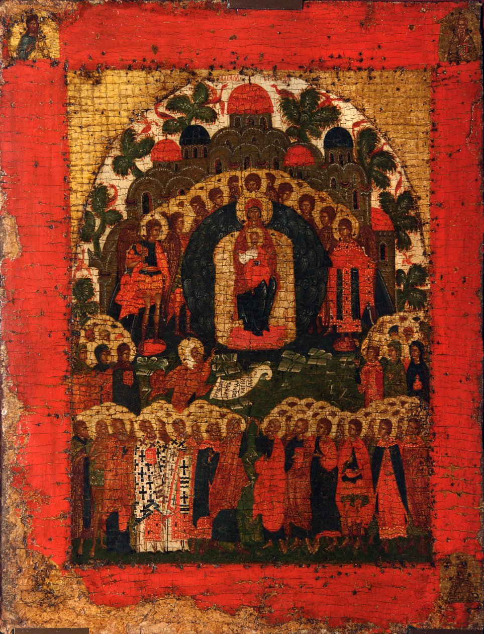 I Thee Joiceth, slutten av 1400-tallet. av Anonymous Russian icon painter