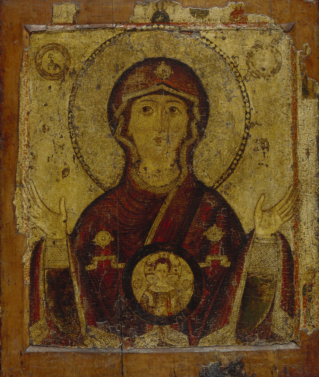 Vår Frue av tegnet, tidlig på 1200-tallet. av Anonymous Russian icon painter