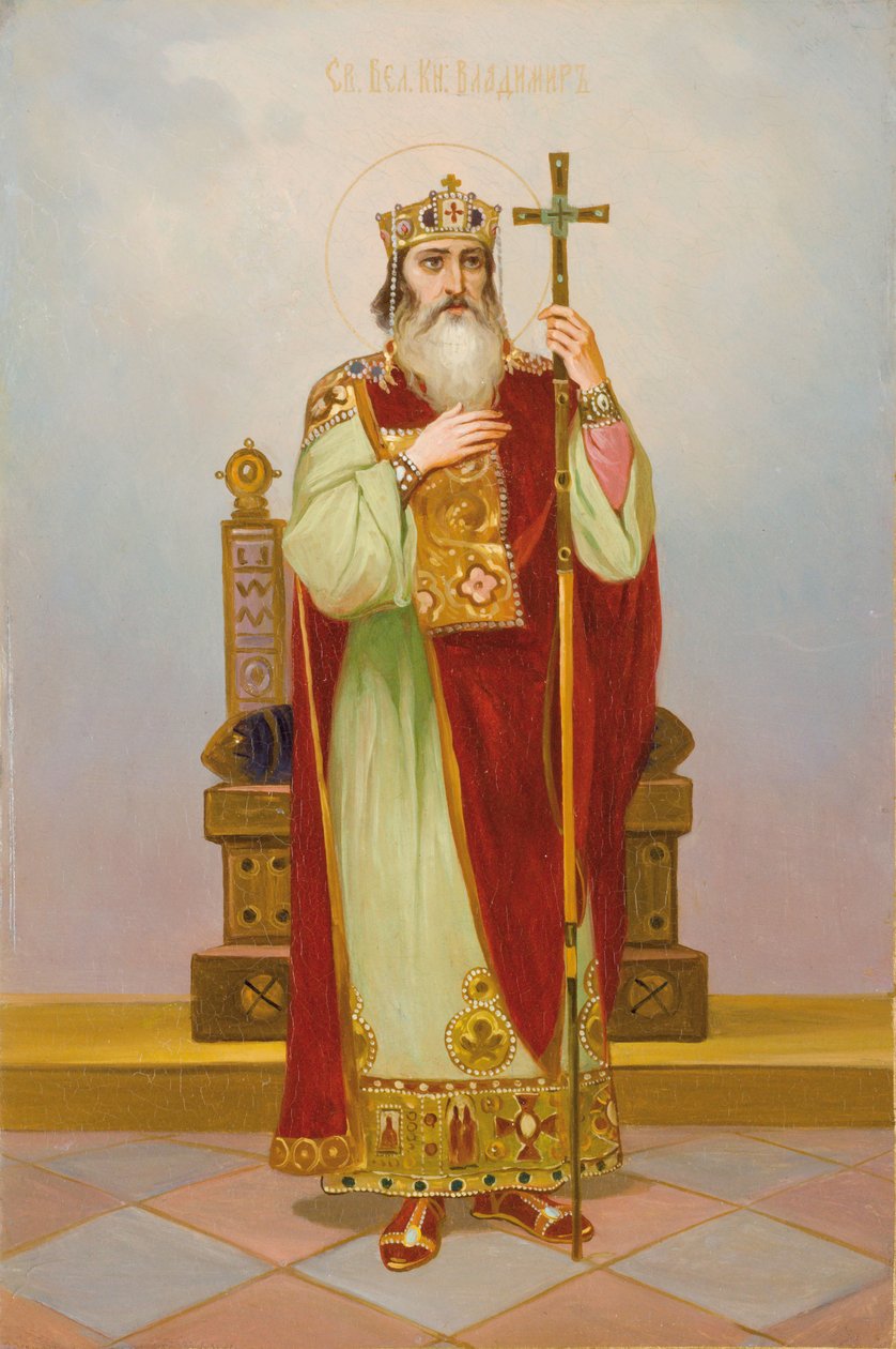 Saint Grand Duque Volodymyr Svyatoslavich, Airlie 20t centura av Anonymous Russian icon painter
