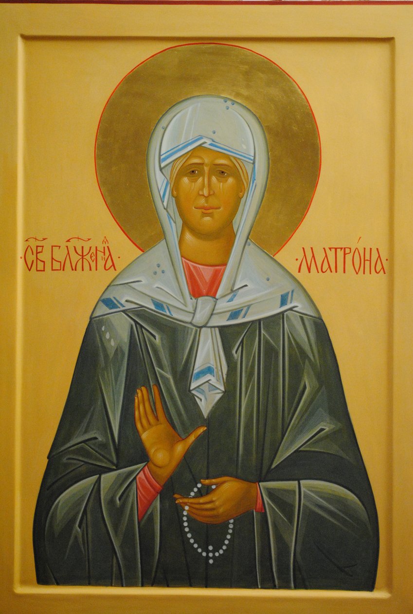 Saint Matrona av Moskva, 1900-tallet av Anonymous Russian icon painter