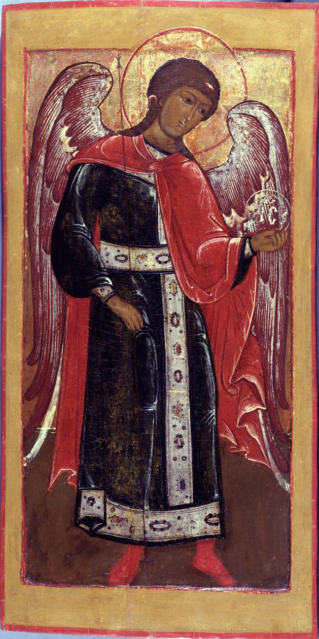 Den hellige erkeengelen Mikael av Anonymous Russian icon painter