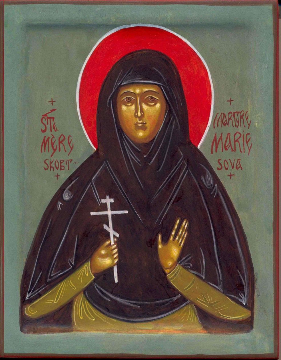 Den hellige mor Maria, 1900-tallet av Anonymous Russian icon painter