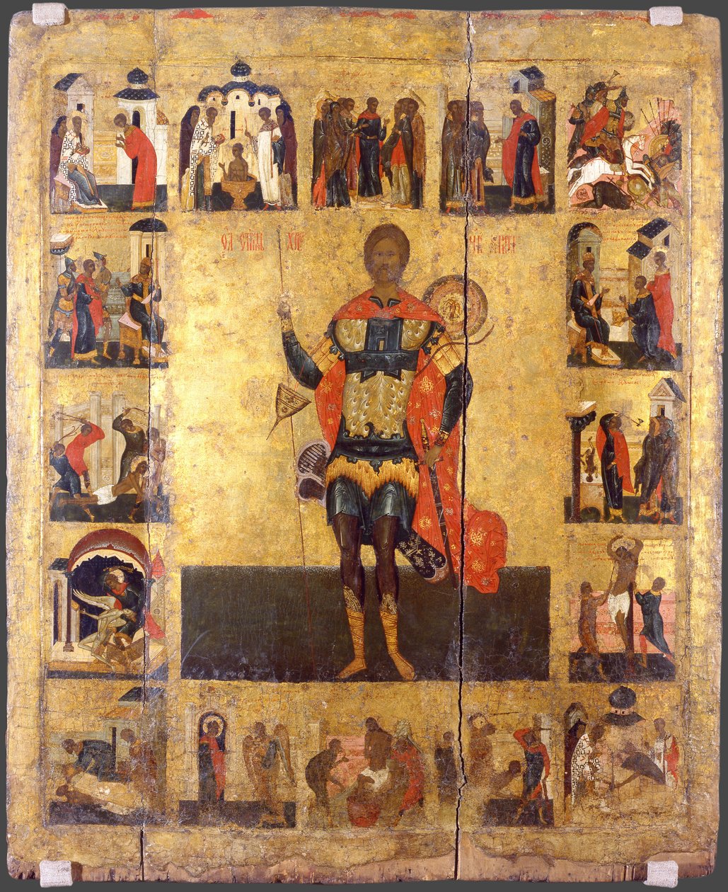 Saint Nicetas the Goth, 1500-tallet av Anonymous Russian icon painter