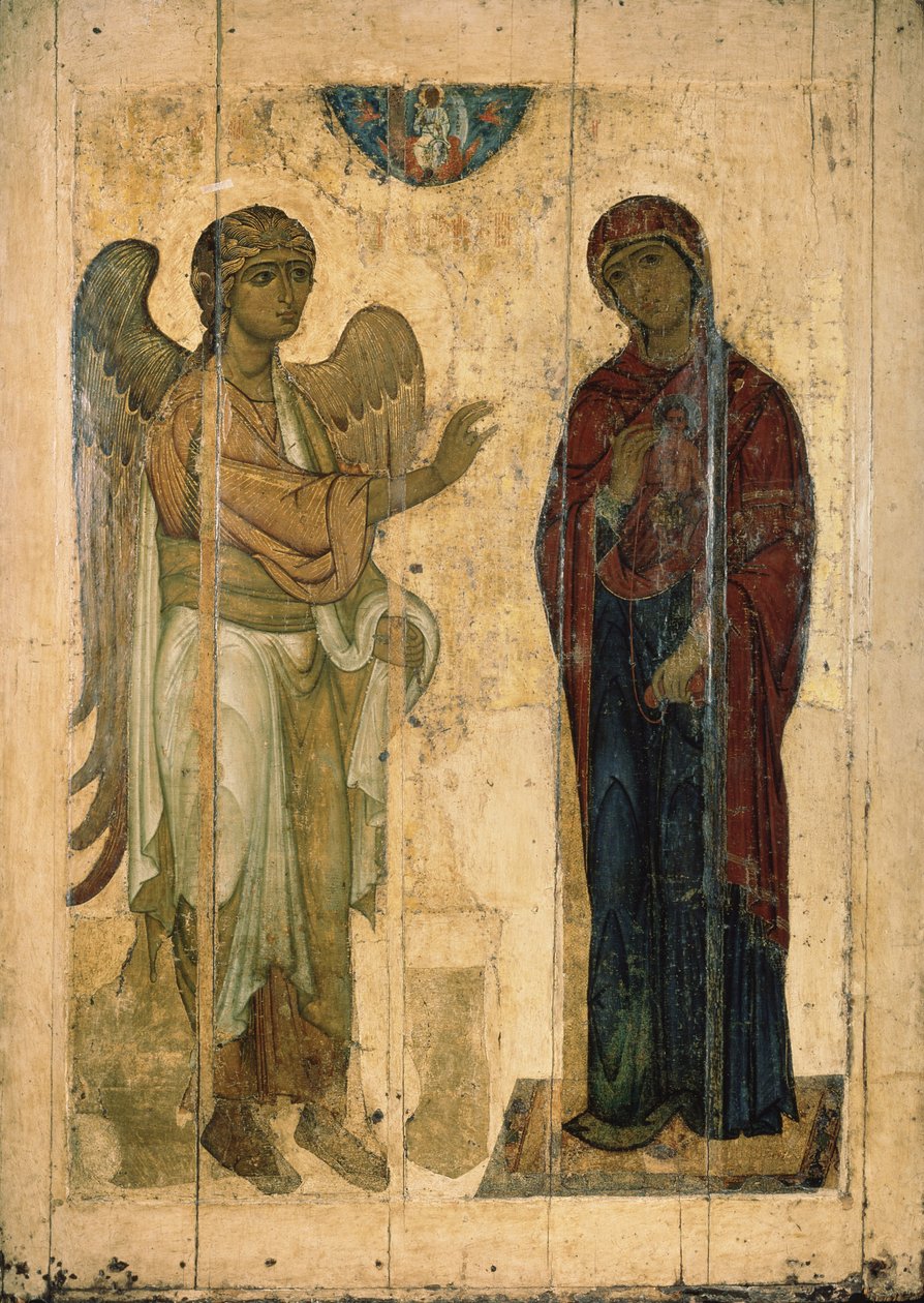 Bebudelsen av Ustyug, 1130-1140 av Anonymous Russian icon painter