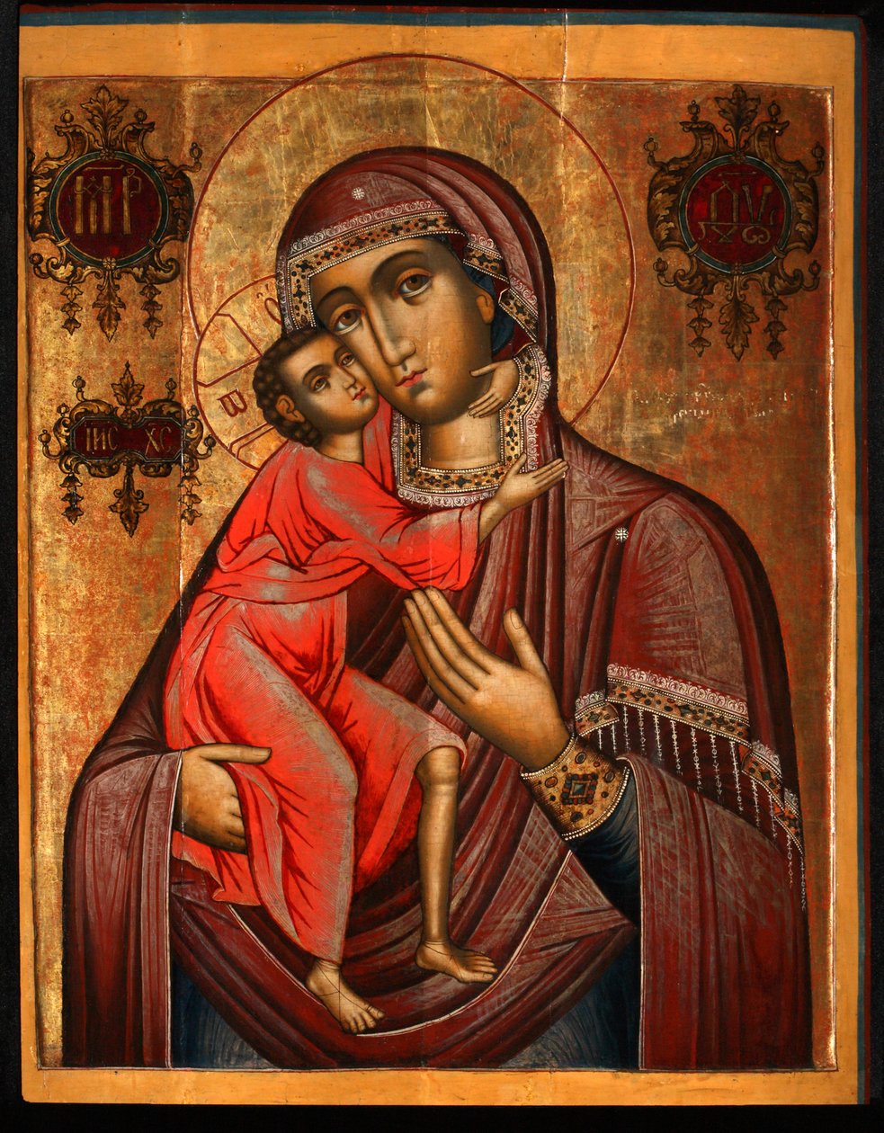 Feodorovskaya Guds mor, 1600-tallet av Anonymous Russian icon painter