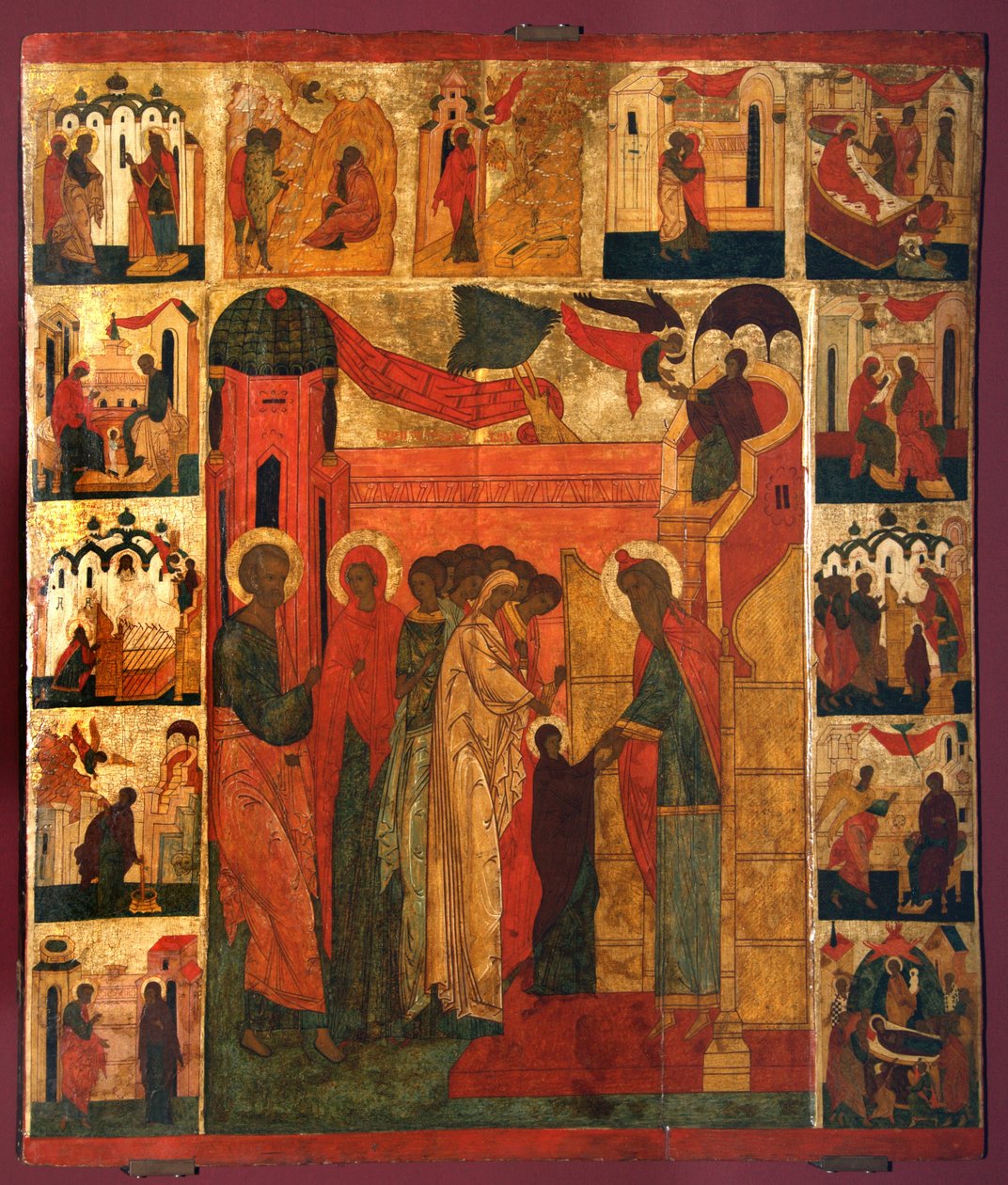Presentasjonen av Jomfru Maria, 1500-tallet av Anonymous Russian icon painter