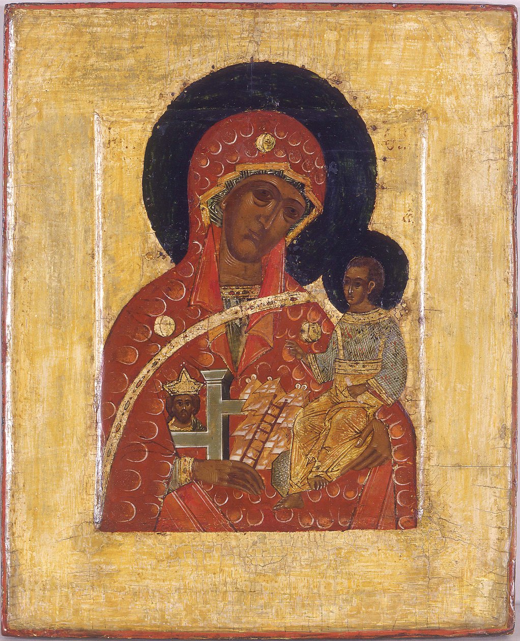 The Virgin The Mountain revet ikke ut av hender av Anonymous Russian icon painter