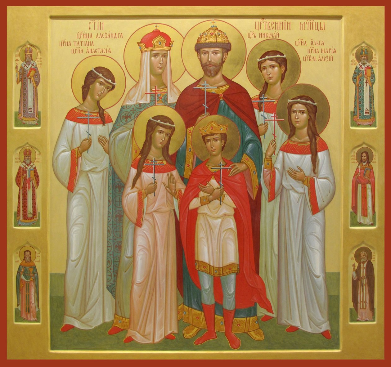 Den drepte familien til tsaren Nicholas II, 2004-2007 av Anonymous Russian icon painter
