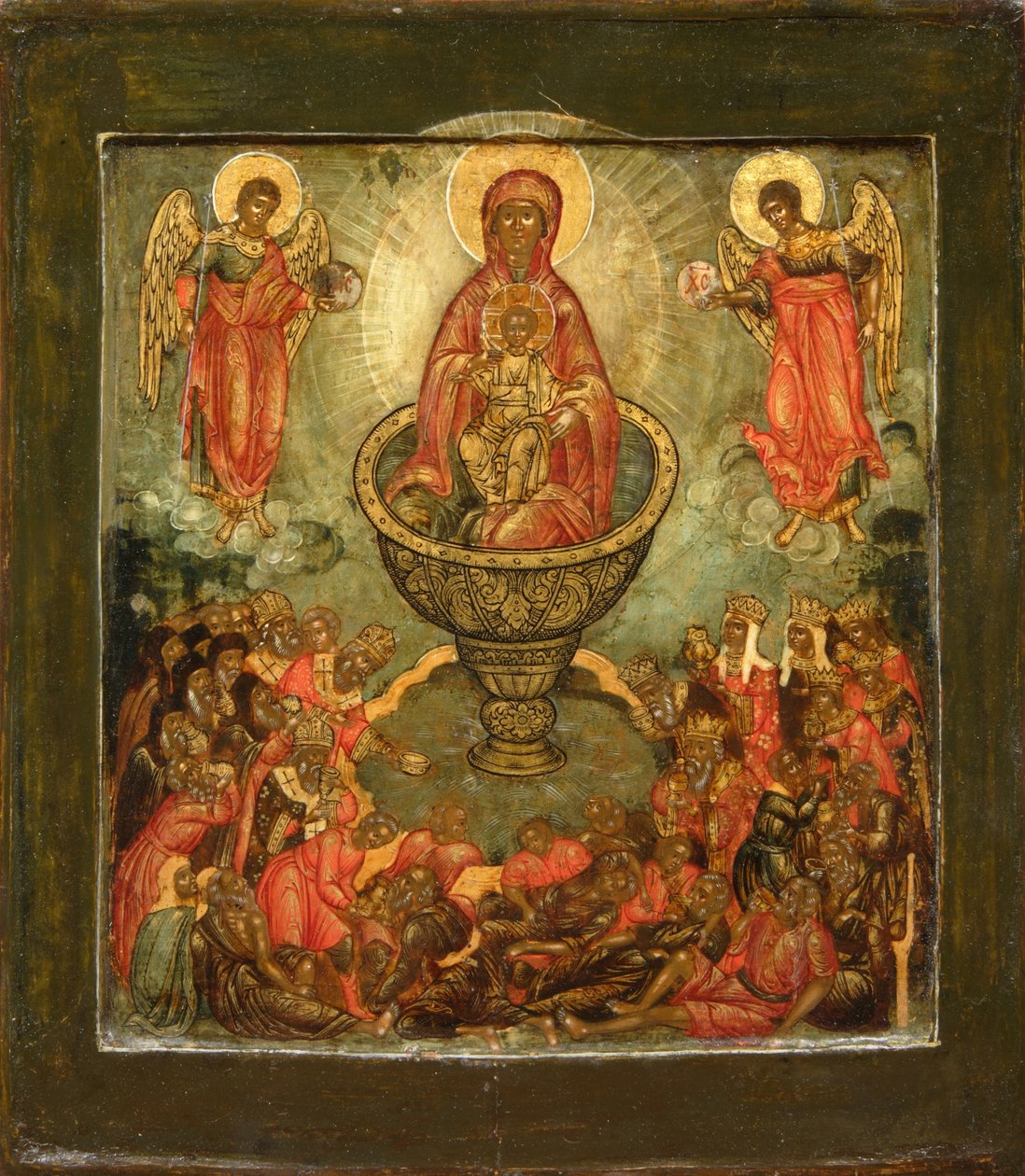 Theotokos livgivende vår, slutten av 1600-tallet. av Anonymous Russian icon painter