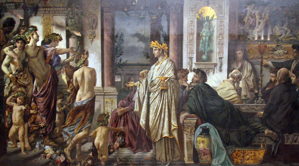 Banketten (etter Platon) av Anselm Feuerbach