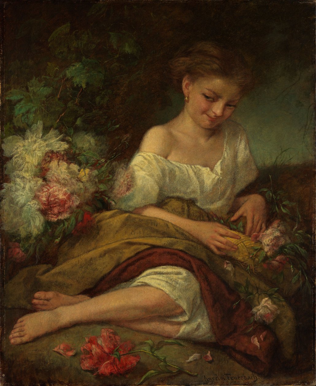 Blomsterpike av Anselm Feuerbach
