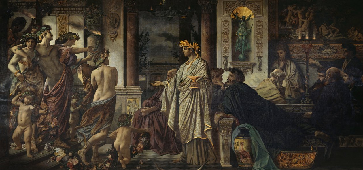 Festen. Etter Platon (andre versjon) av Anselm Feuerbach