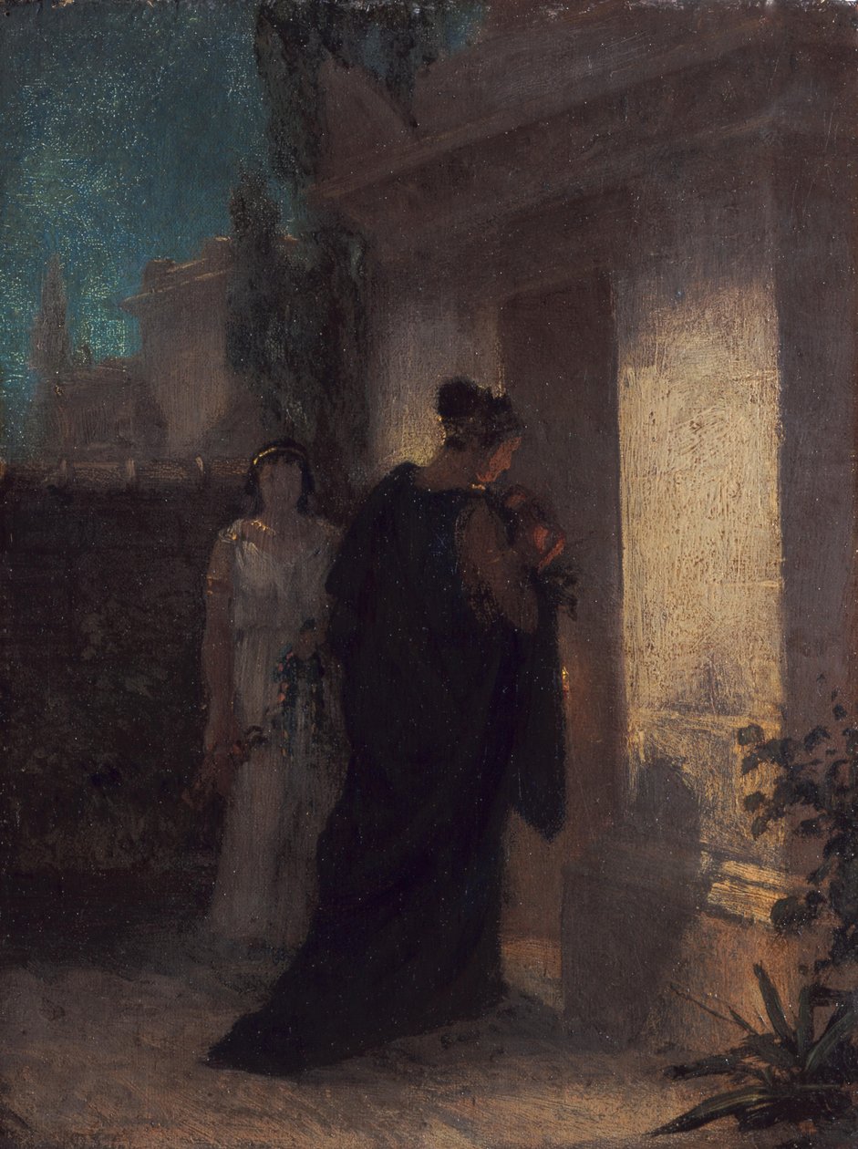 Sørgende kvinne (Antigone) av Anselm Feuerbach