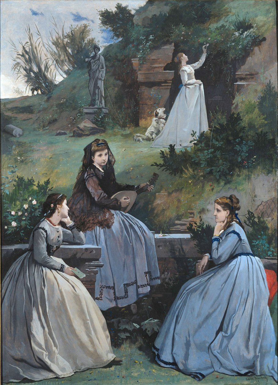 Vårbilde av Anselm Feuerbach
