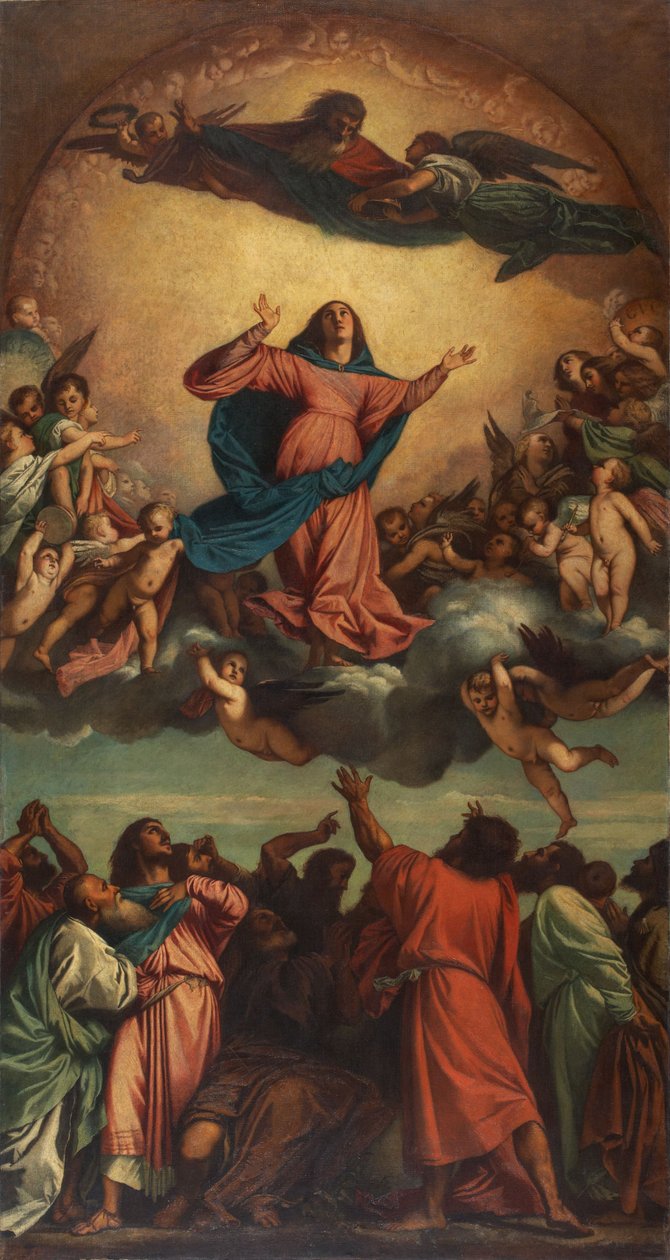 Marias himmelfart av Anselm Feuerbach