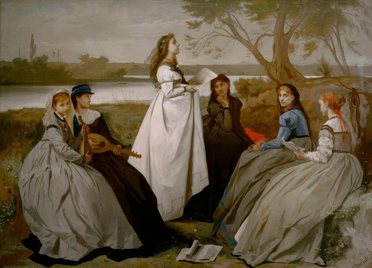 Om våren av Anselm Feuerbach