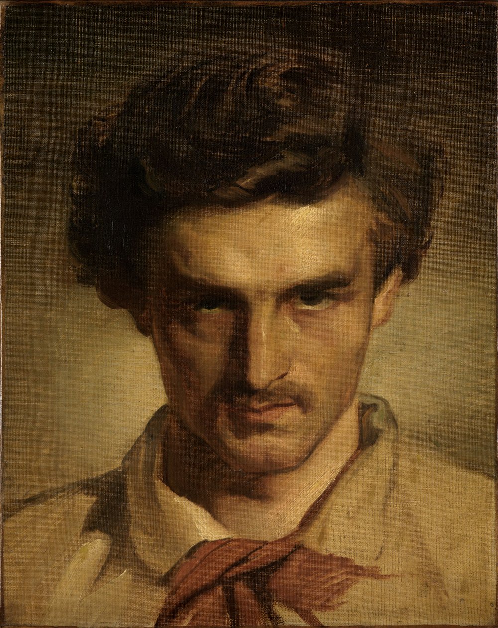 Ungdommelig selvportrett av Anselm Feuerbach