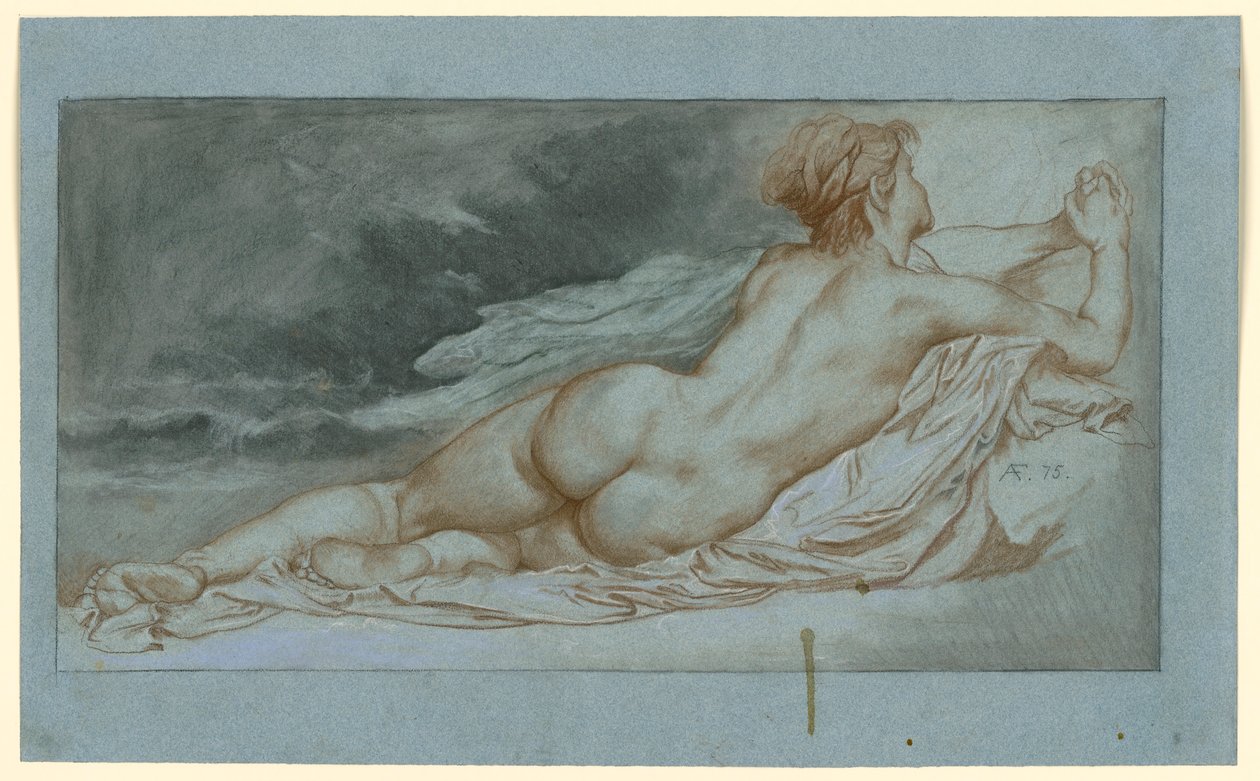 Hvilende okeanide av Anselm Feuerbach
