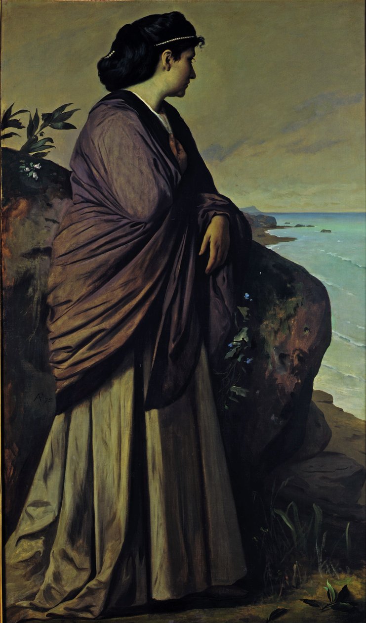 På kysten Modern Iphigenia, 1875 av Anselm Feuerbach