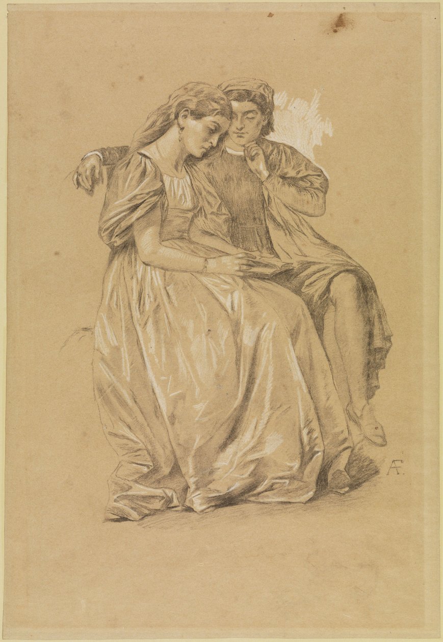 Paolo og Francesca (kopi) av Anselm Feuerbach