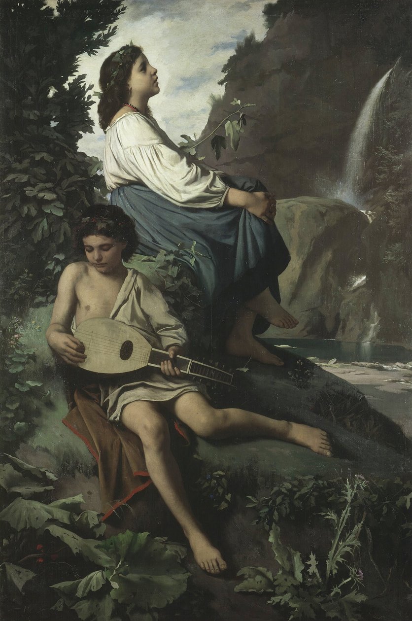 Minne om Tivoli, 1866-1867 av Anselm Feuerbach