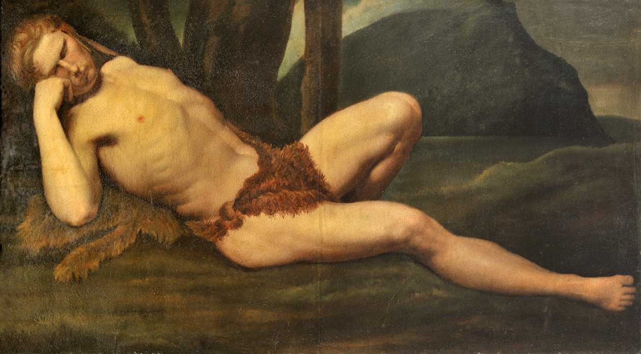 Hvilende mann av Anselm Feuerbach