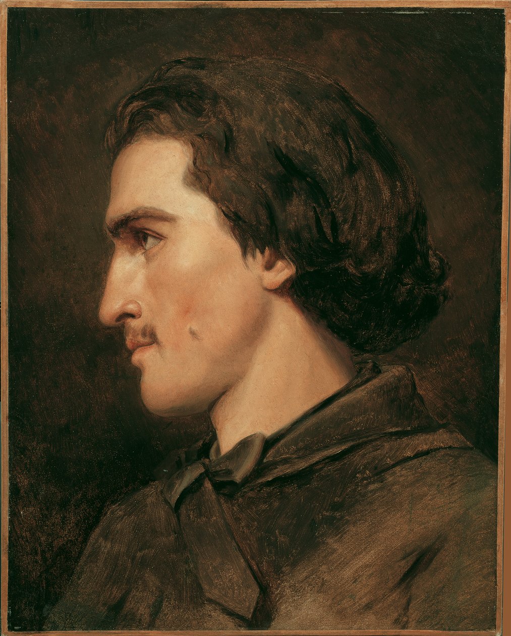 selvportrett (?) av Anselm Feuerbach