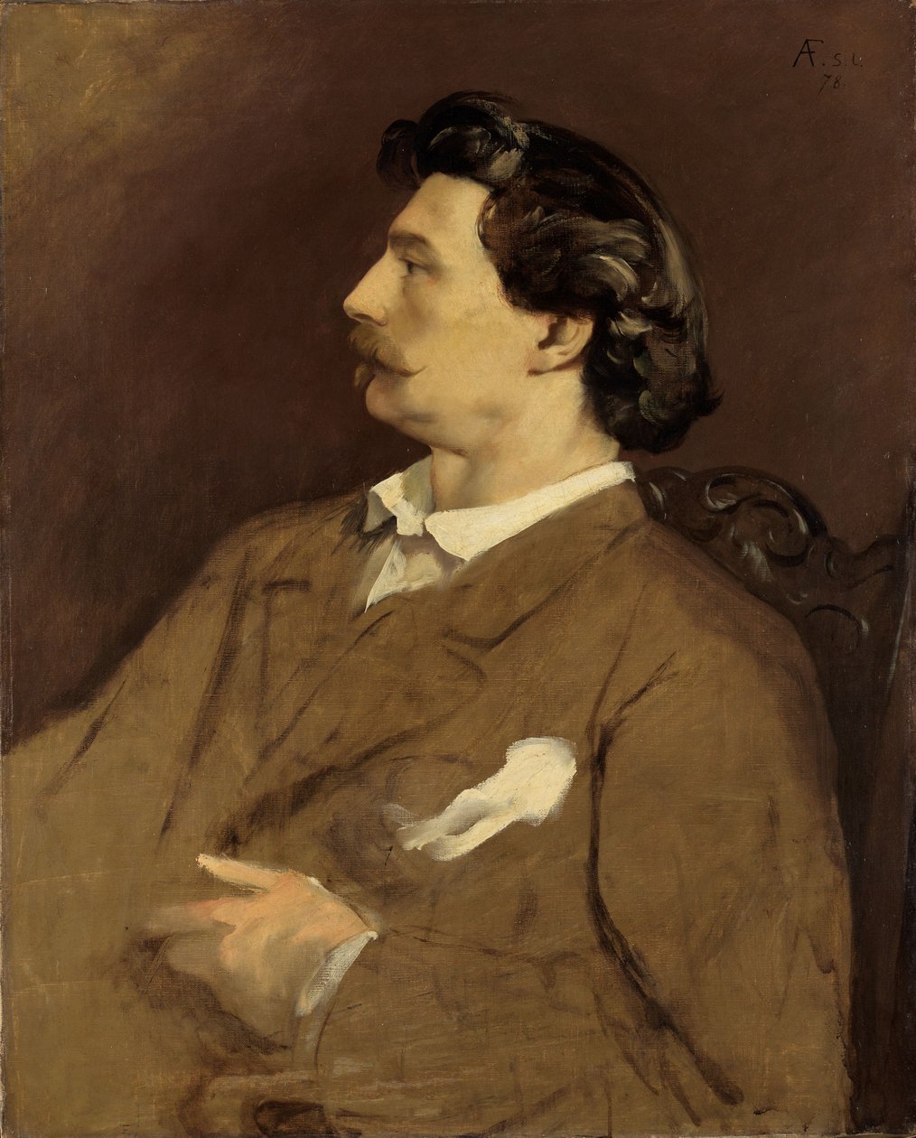 Selvportrett av Anselm Feuerbach