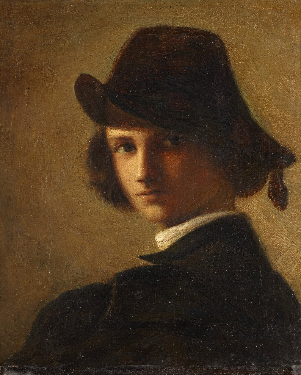 Selvportrett som gutt av Anselm Feuerbach
