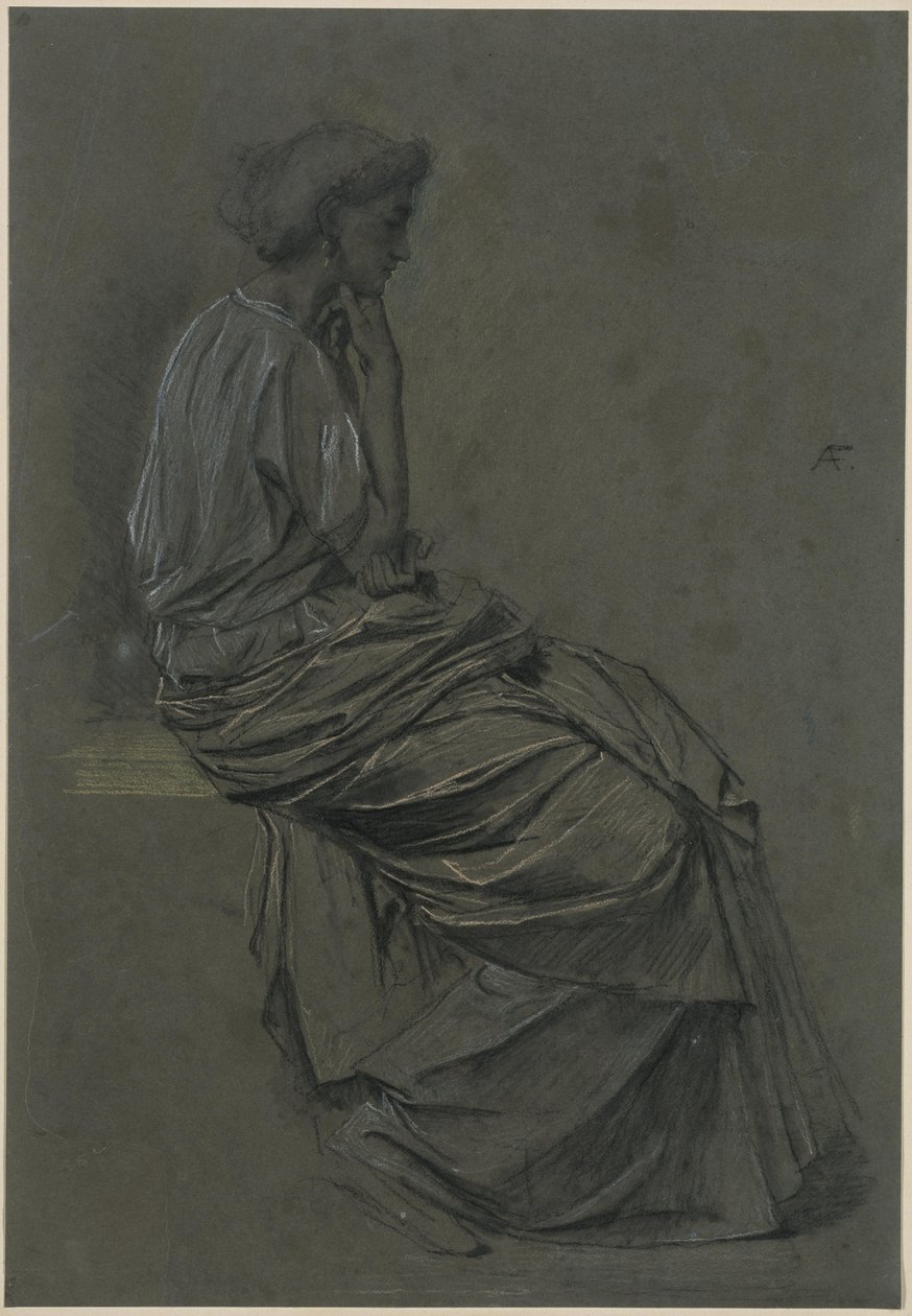 Sittende kvinne av Anselm Feuerbach