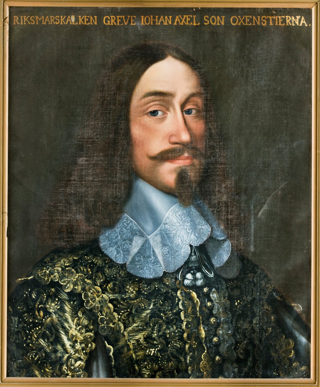 Portrett av grev Johan Axelsson Oxenstierna 1611-1657. av Anselm van Hulle