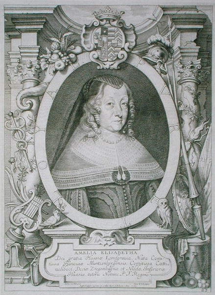 Amalie Elisabeth av Hanau-Muntzenberg (1602-51) fra 